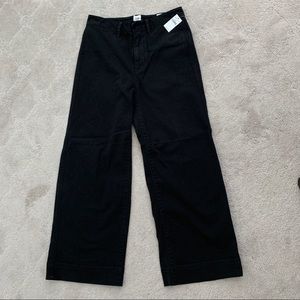 NWT High-Rise Wide-leg Black Jeans